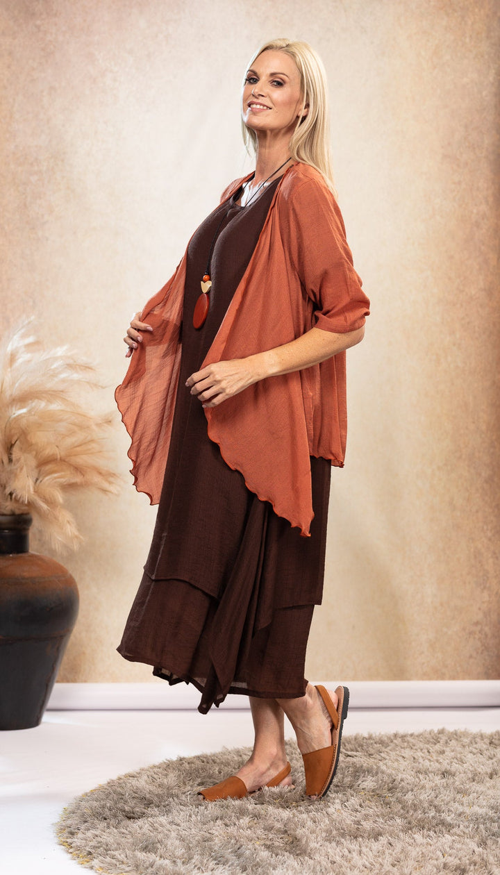 Lavinia | Brigitte Chocolate Maxi Dress