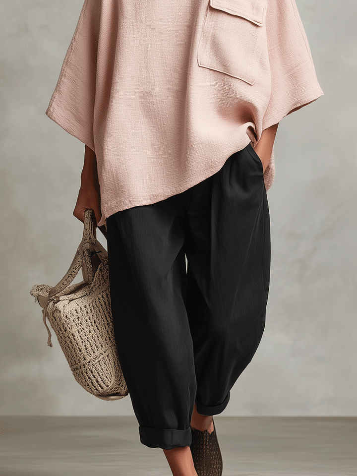 Sophie | Pink Bohemian Tie Pocket