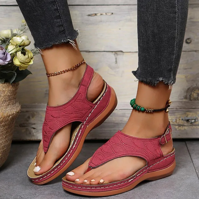 Garvald | Ankle Strap Thong Sandals