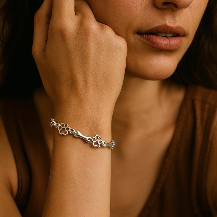 Liora | Bracelet with Paw and Bone Charms