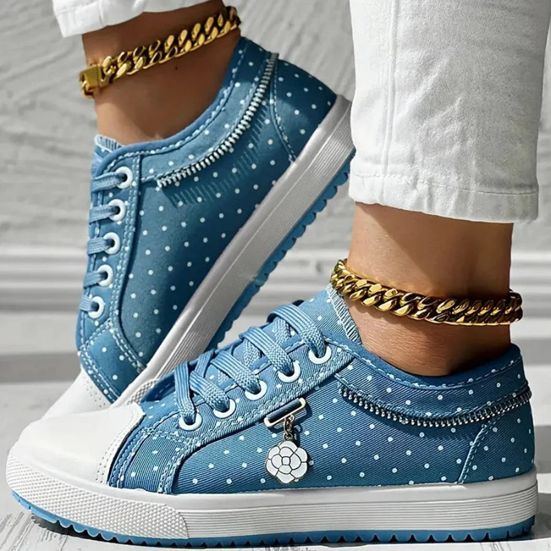 Cara | Elegant Women's Sneakers with Floral Details