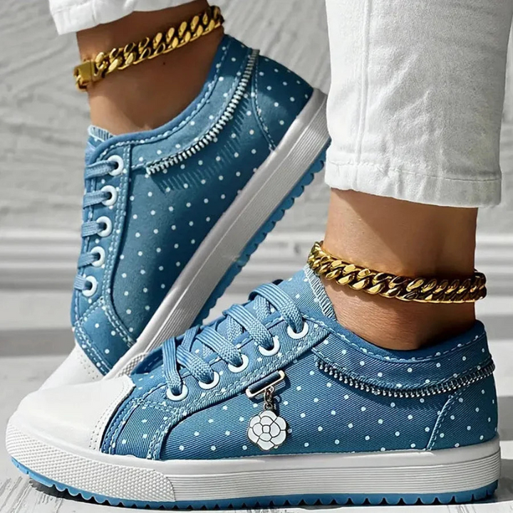 Cara | Elegant Women's Sneakers with Floral Details