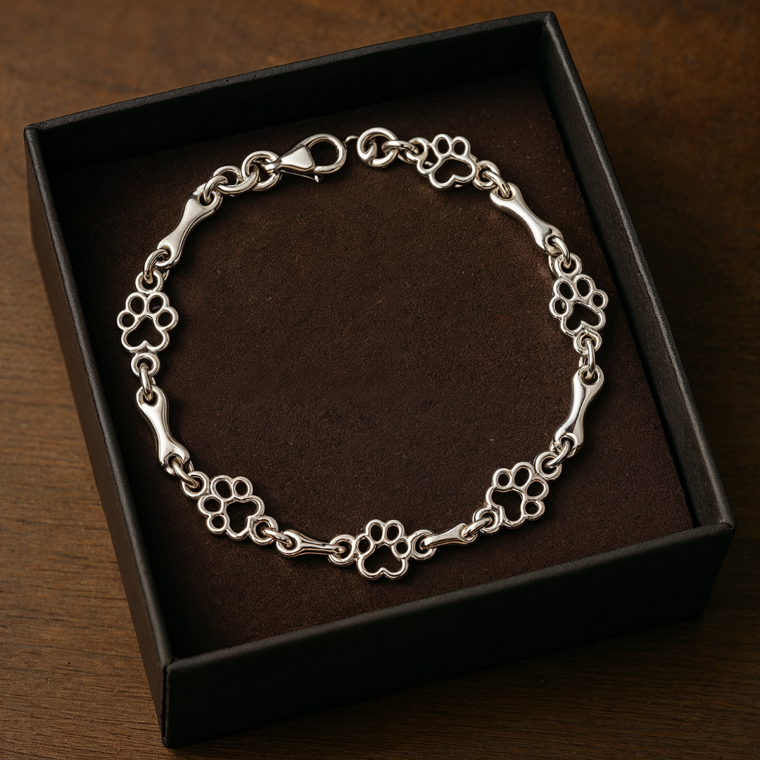 Liora | Bracelet with Paw and Bone Charms
