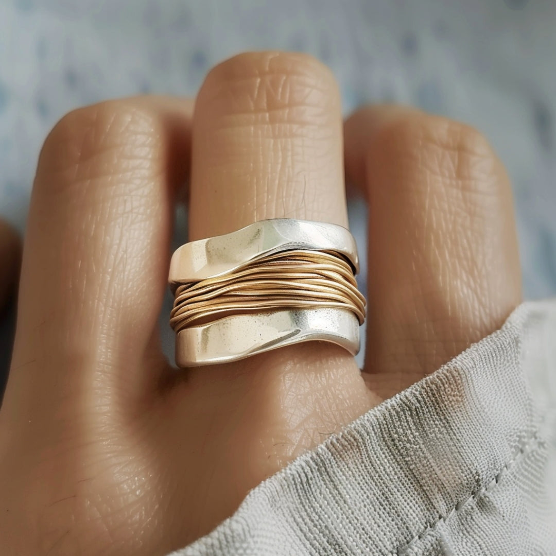 Kaia | Silver Gold Ring
