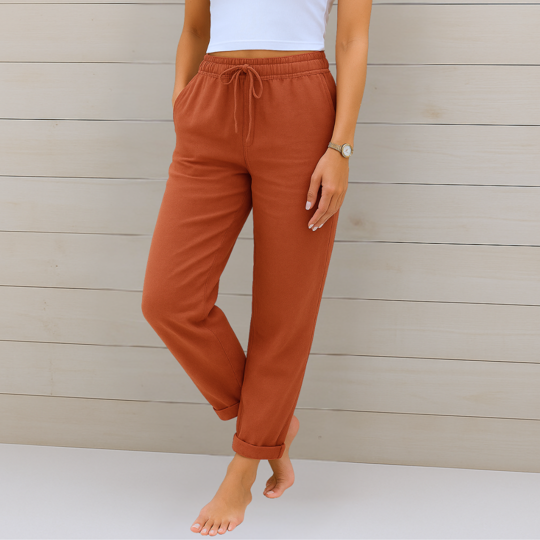 Lori | Premium Breathable Pants with Elastic