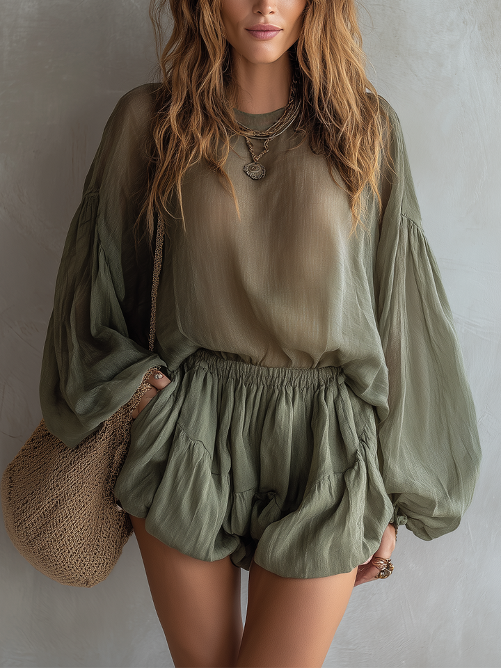 Alice | Bubble Boho Short Set