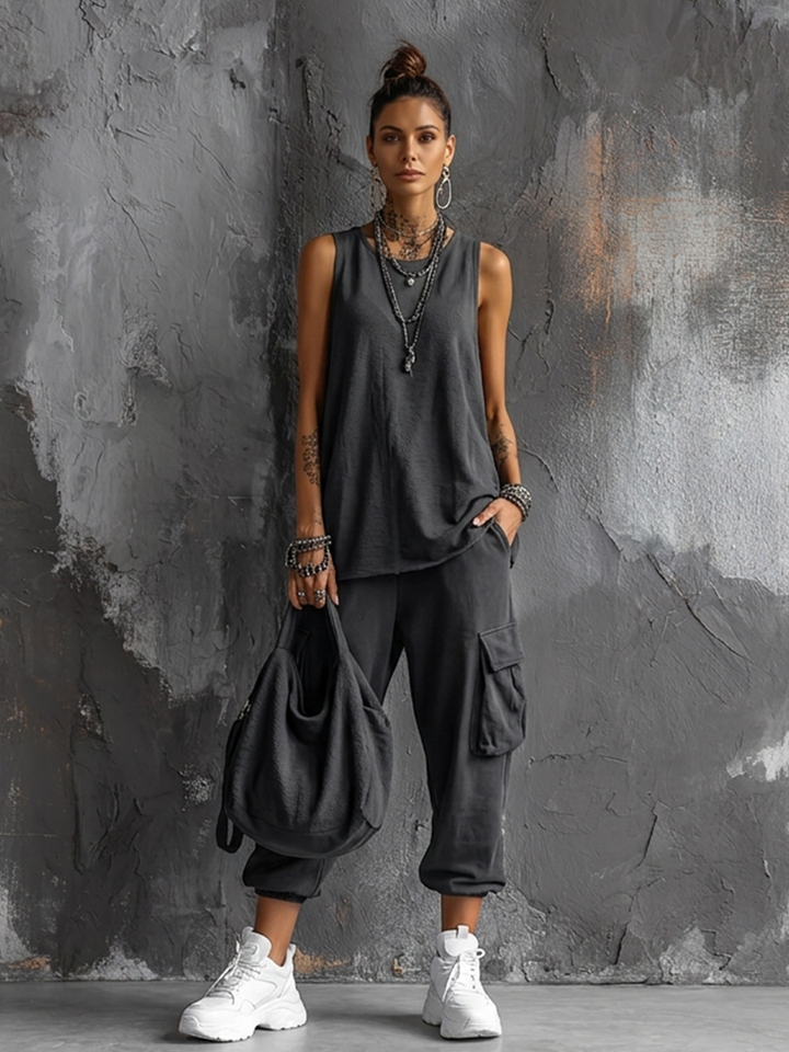 Alexa | Casual Style Dark Gray
