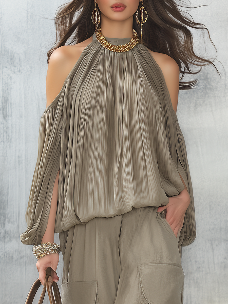 Josephine | Pleated Boho Short Set