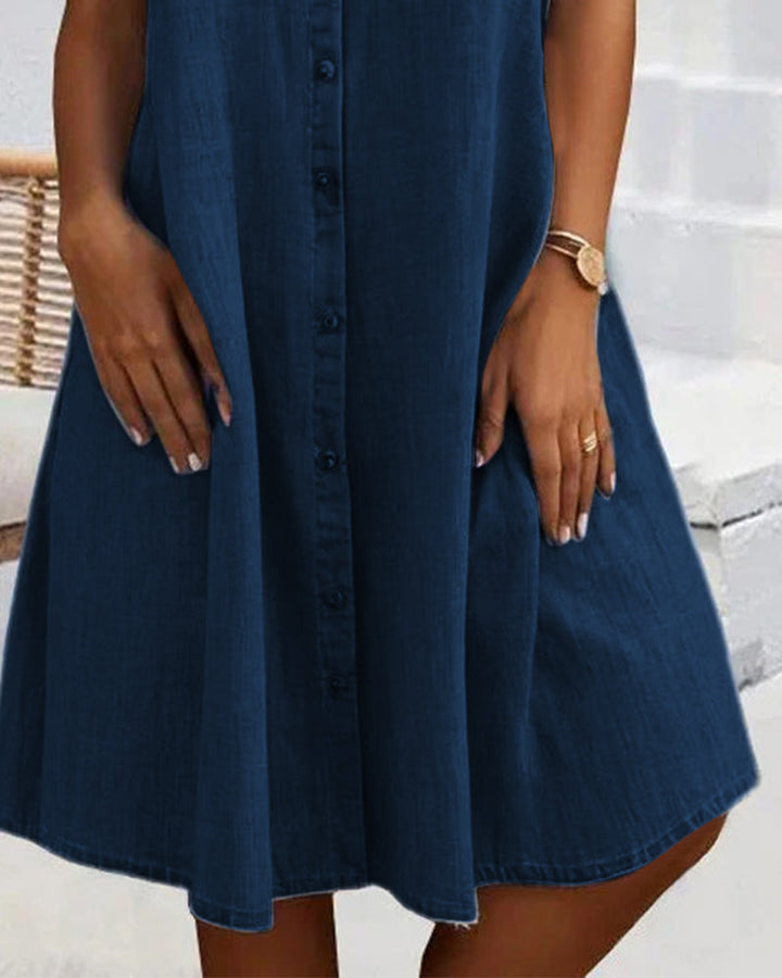 Audrey | Lightweight Denim-look Dress