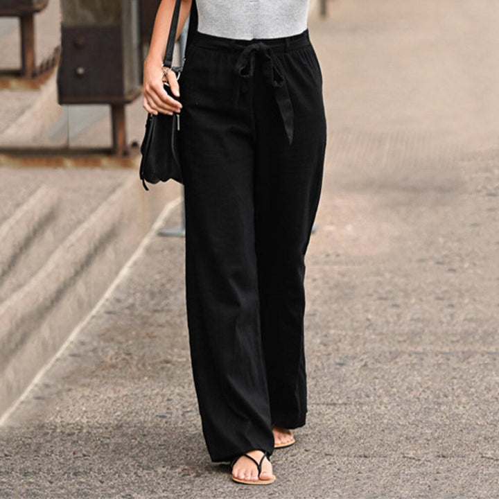 Jane | Wide Leg Pants Drawstring High
