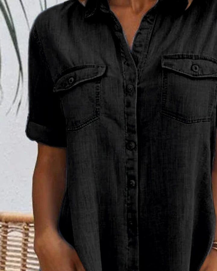 Audrey | Lightweight Denim-look Dress