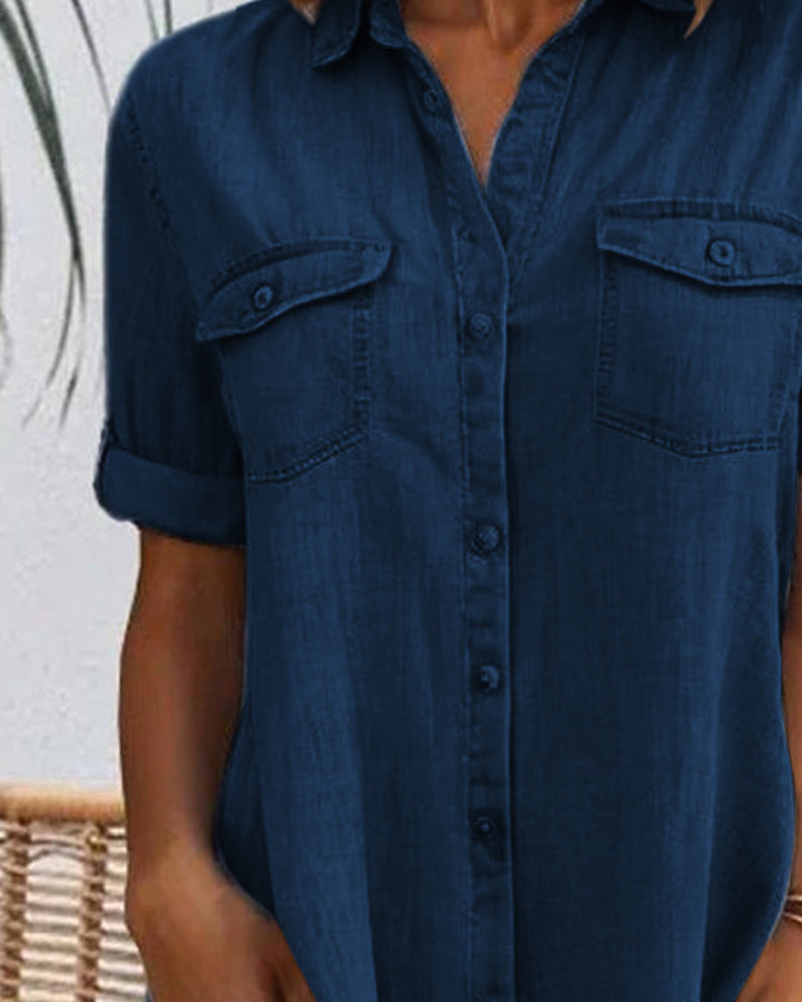 Audrey | Lightweight Denim-look Dress