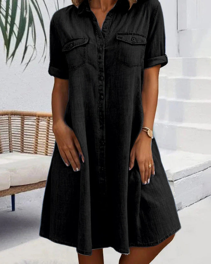 Audrey | Lightweight Denim-look Dress