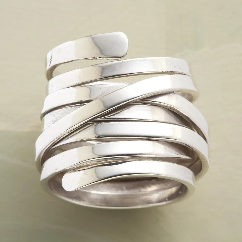 Margot | Antique Thick Layer Silver Ring