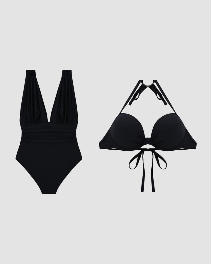 Cecily | Luxe Shaping Deep V-Neck Swimsuit