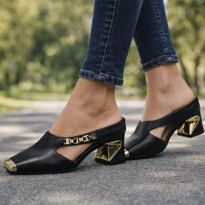 Margot | Metal-Toe Heels