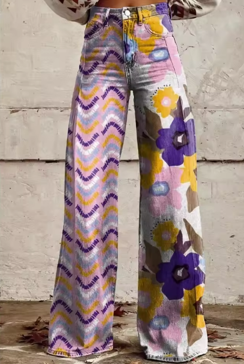 Isadora | Boho Floral Pants