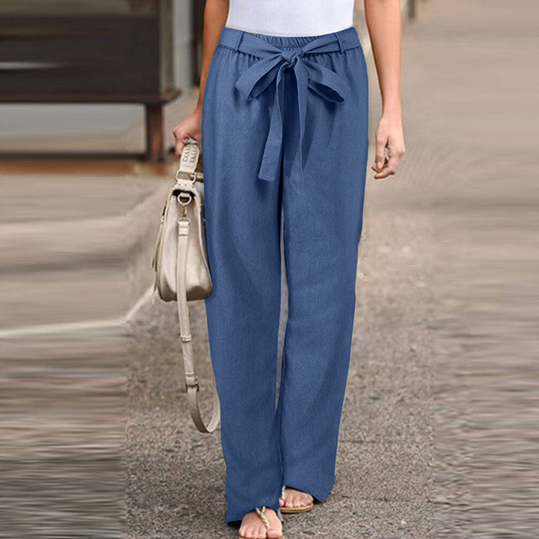 Jane | Wide Leg Pants Drawstring High