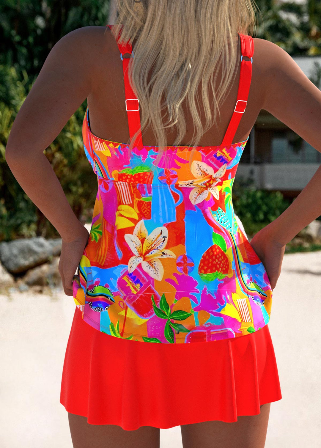 Elowyn | Chic Floral Tankini Swim Dress