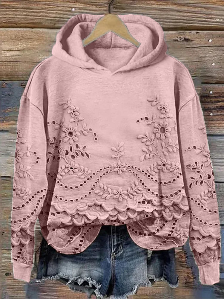Saska | Chic Floral Hoodie