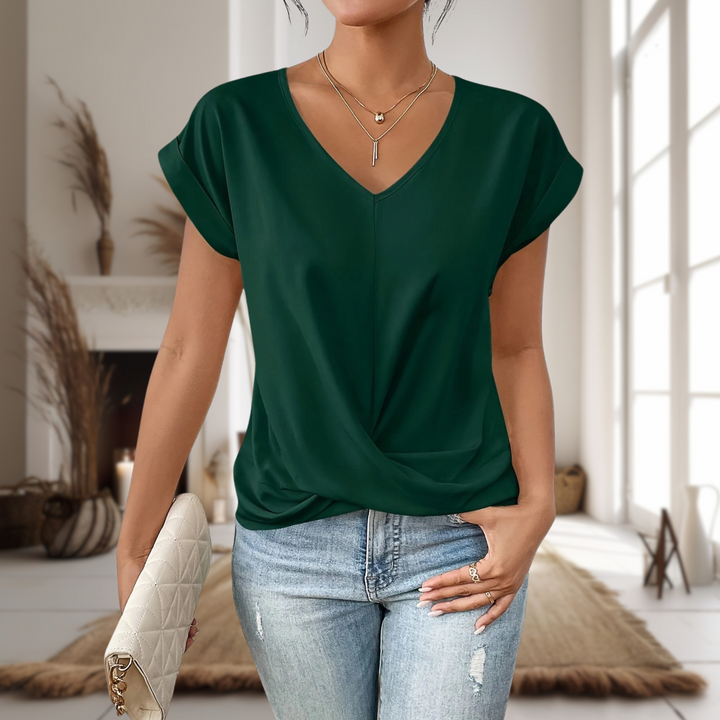 Ellie | Casual Sweetheart Neck T-Shirt