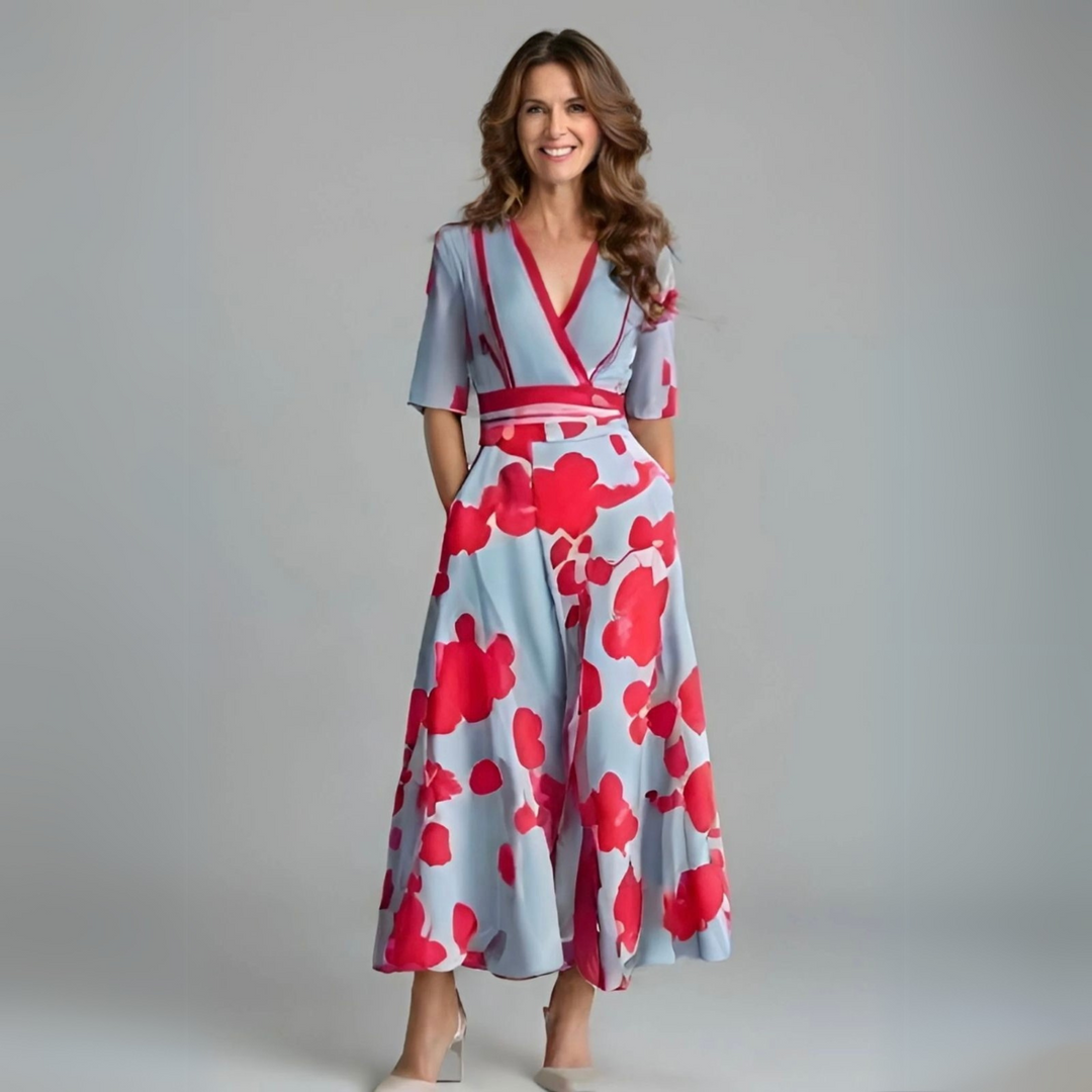 Flora | Floral Wrap Dress