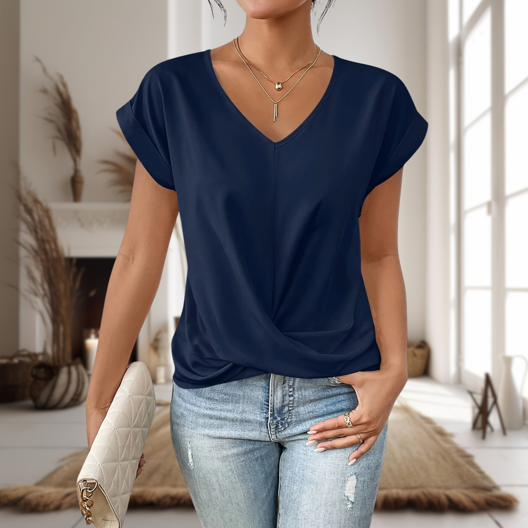 Ellie | Casual Sweetheart Neck T-Shirt