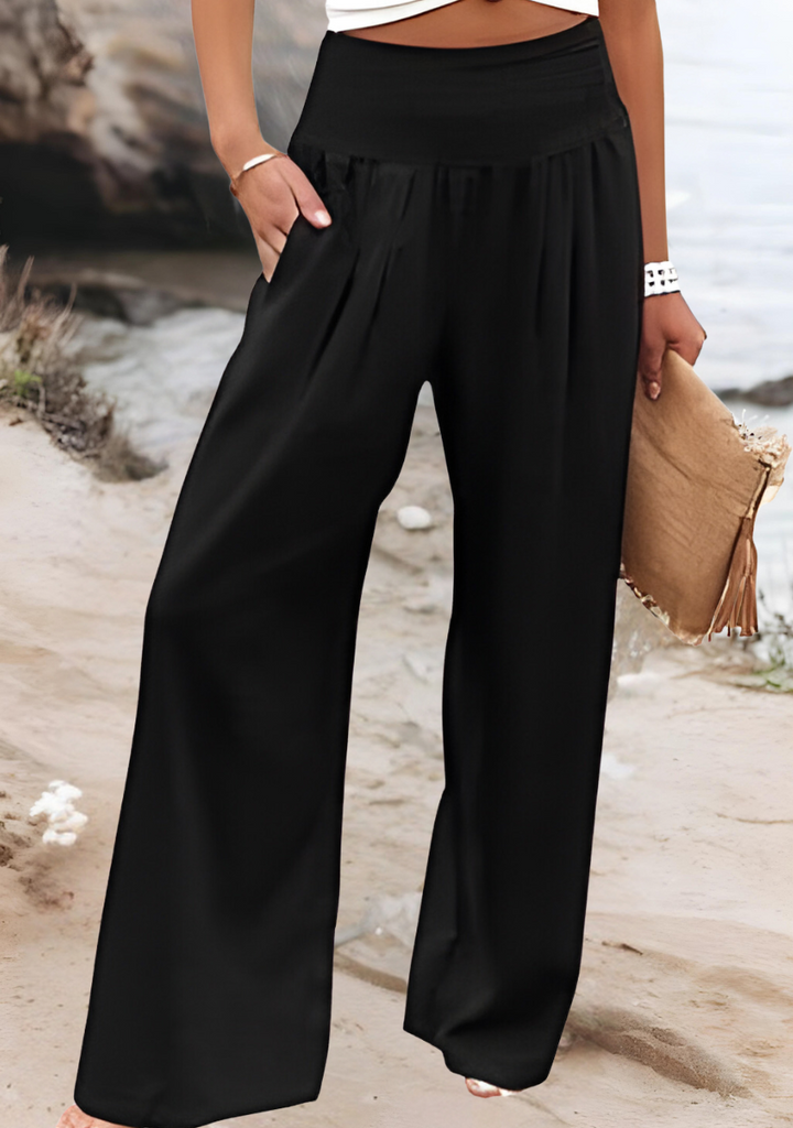 Ada | Flowing Beach Pants with Wide