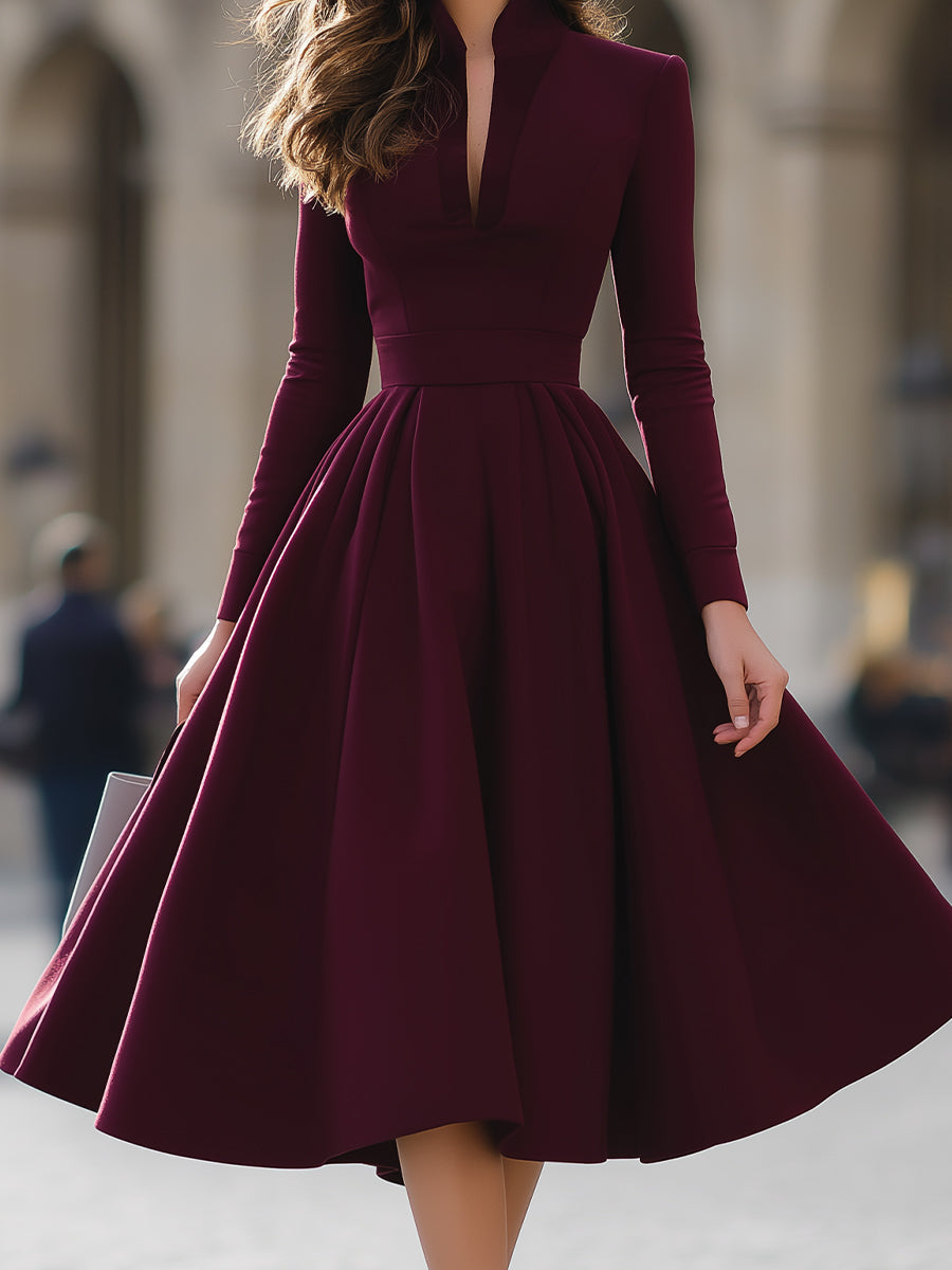 Kinlochbervie | V-Neck Midi Dress
