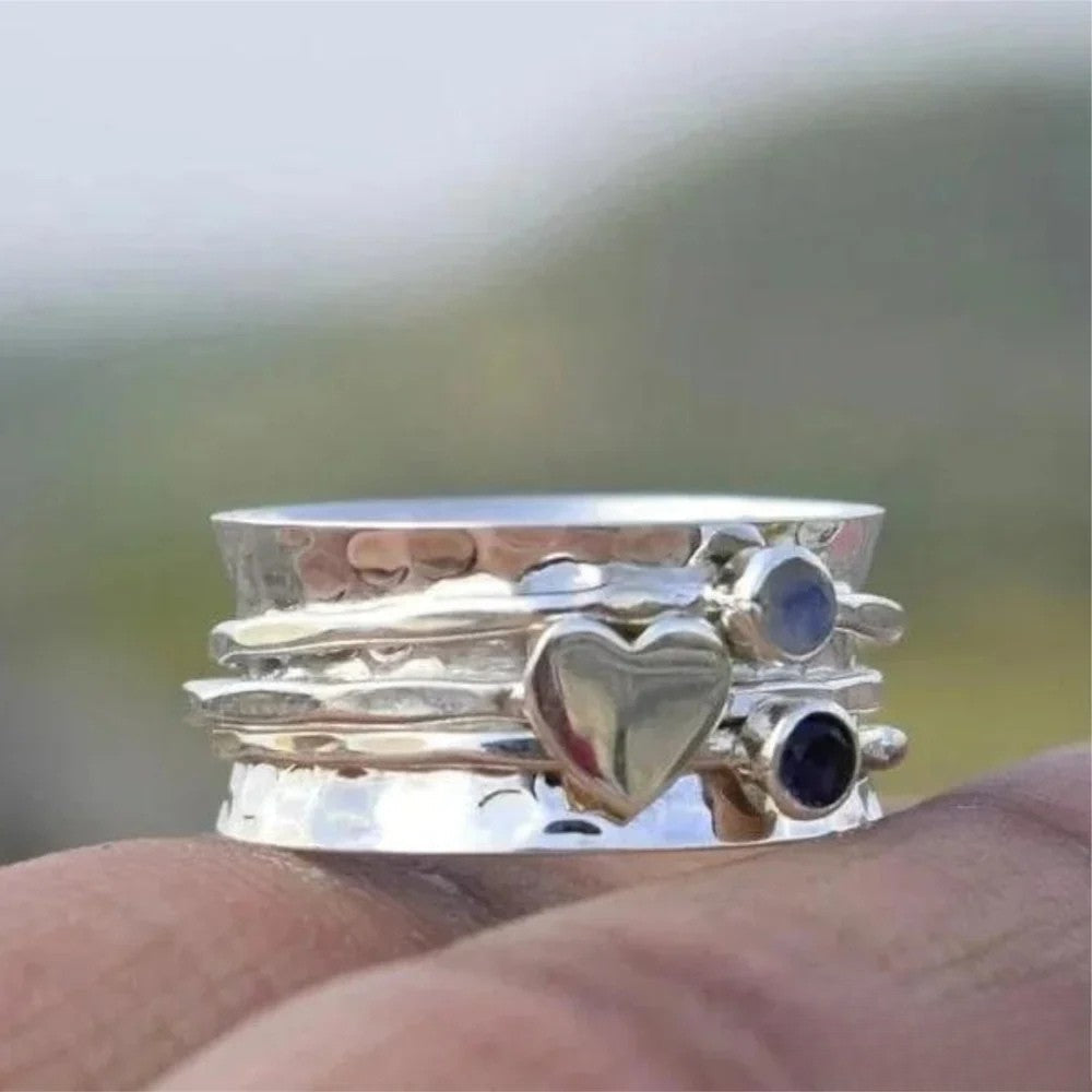 Hazel | Heart-Shaped Spinner Ring