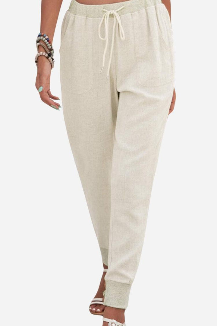 Tara | Drawstring Jogger Pants with Elastic