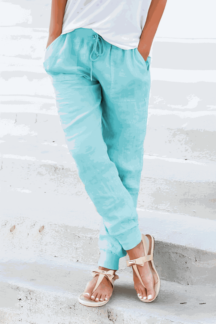 Tara | Drawstring Jogger Pants with Elastic