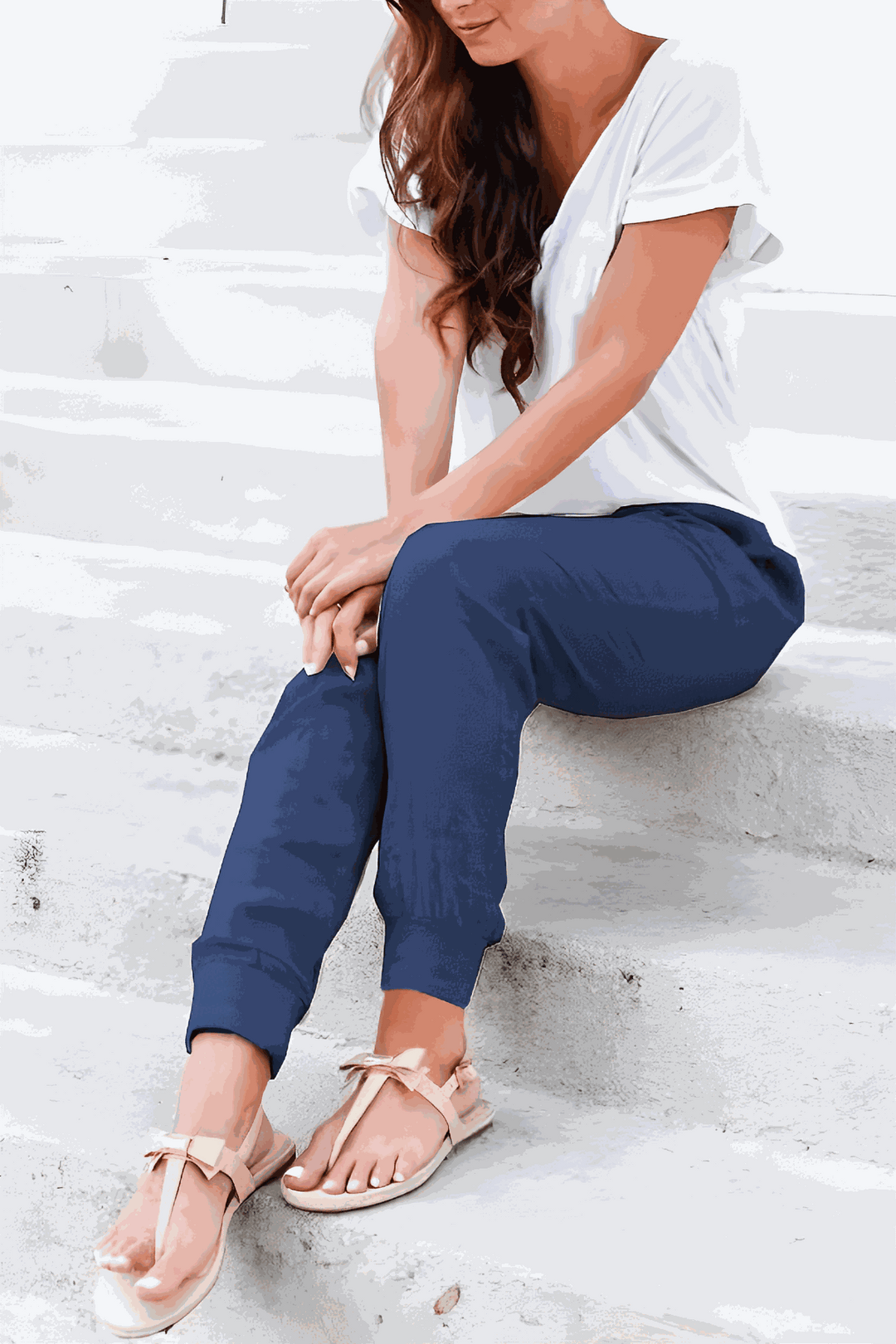 Tara | Drawstring Jogger Pants with Elastic