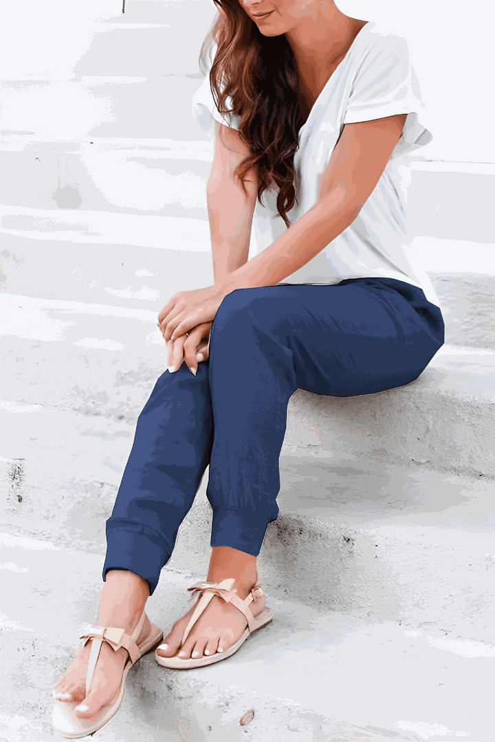 Tara | Drawstring Jogger Pants with Elastic