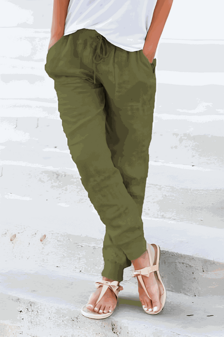 Tara | Drawstring Jogger Pants with Elastic