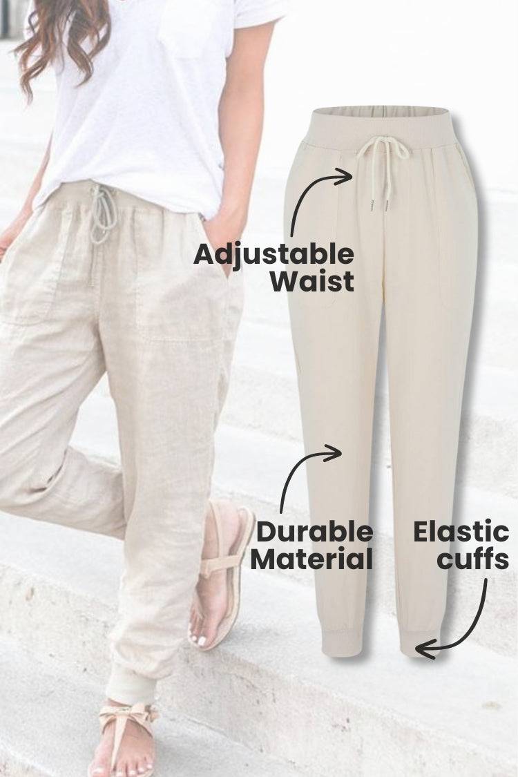Tara | Drawstring Jogger Pants with Elastic