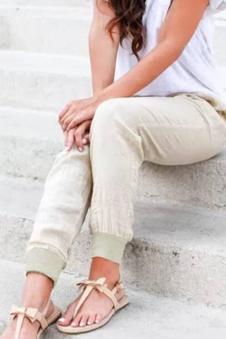 Tara | Drawstring Jogger Pants with Elastic