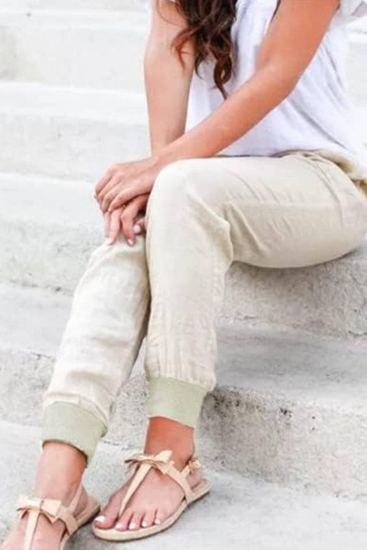 Tara | Drawstring Jogger Pants with Elastic