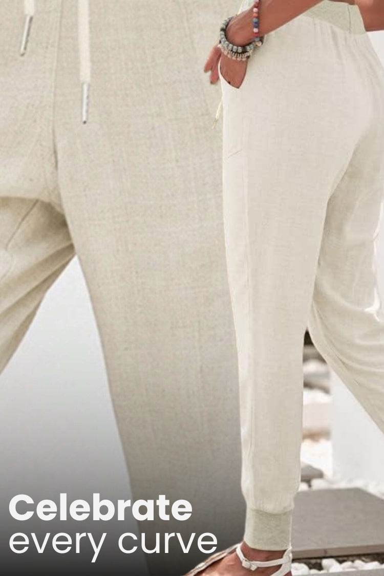 Tara | Drawstring Jogger Pants with Elastic