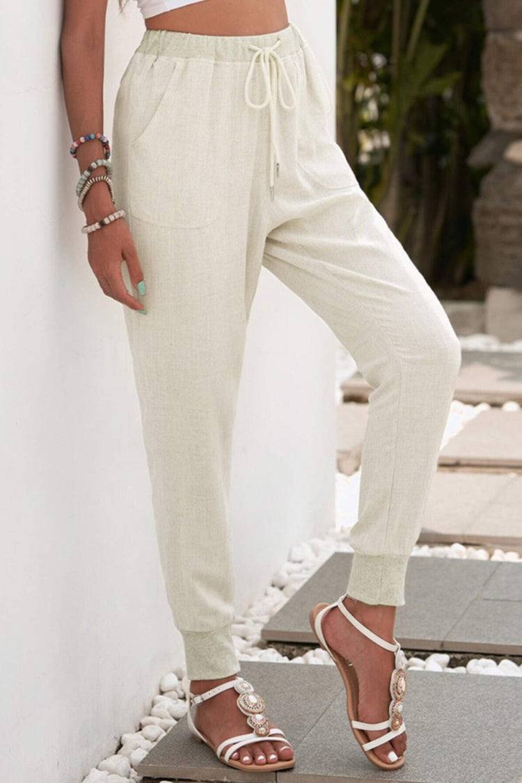 Tara | Drawstring Jogger Pants with Elastic