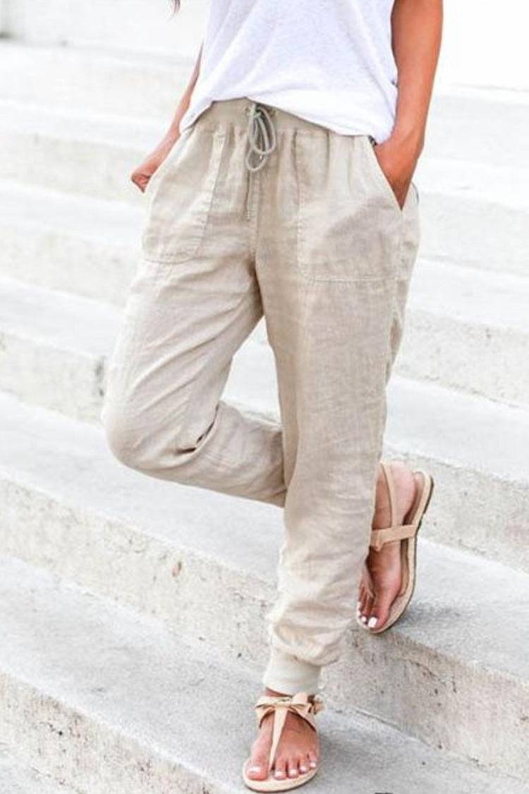 Tara | Drawstring Jogger Pants with Elastic