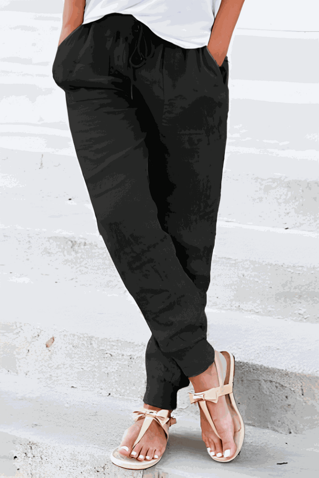 Tara | Drawstring Jogger Pants with Elastic