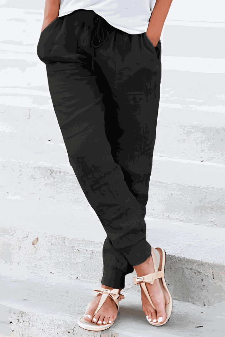 Tara | Drawstring Jogger Pants with Elastic