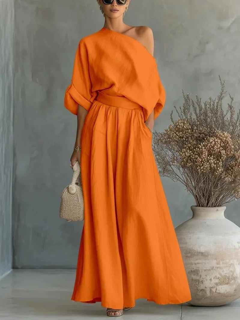 Lise | Soft Off-Shoulder Two-Piece Set