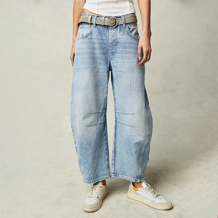 Barrel | High Waist Barrel Leg Jeans