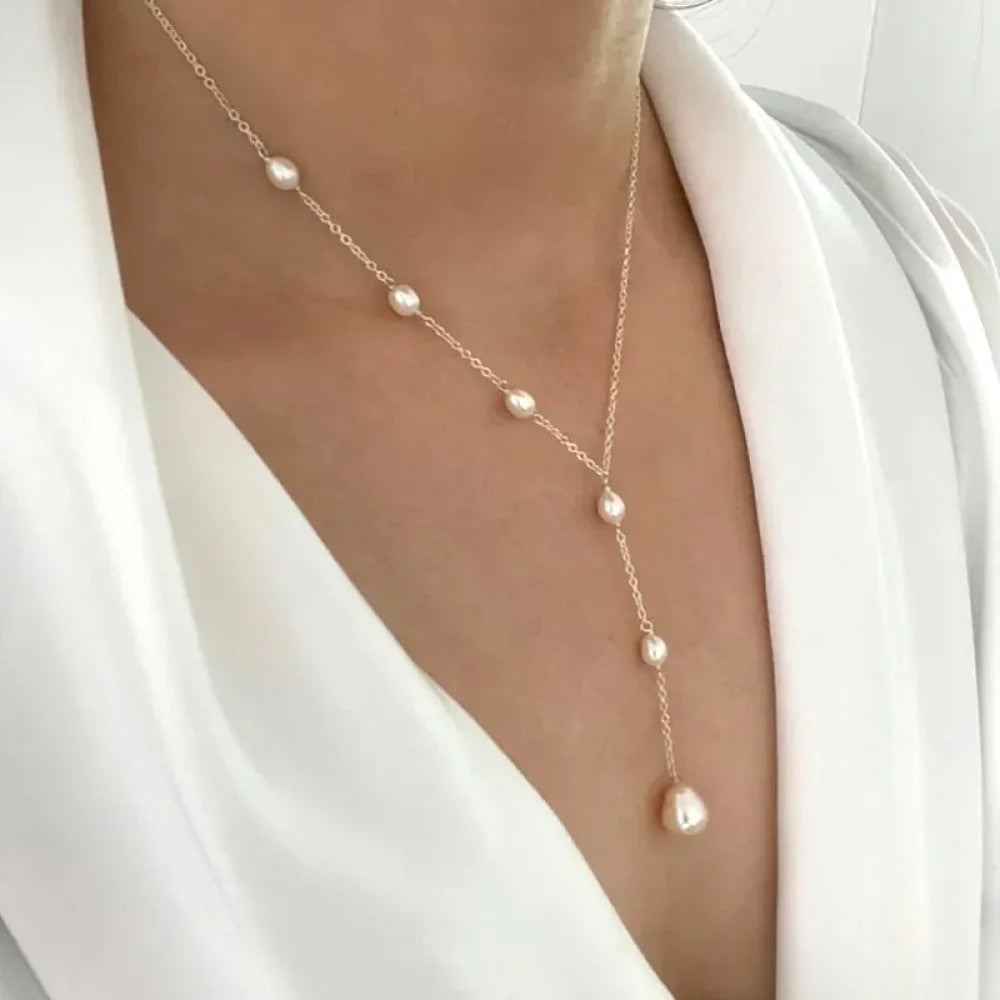 Lydia | Vintage Pearl Necklace with Pendant