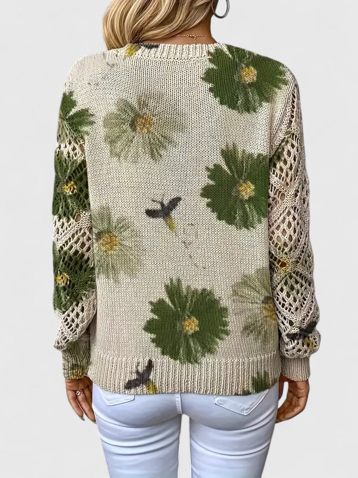 Mae | Elegant Sweater with Floral Pattern