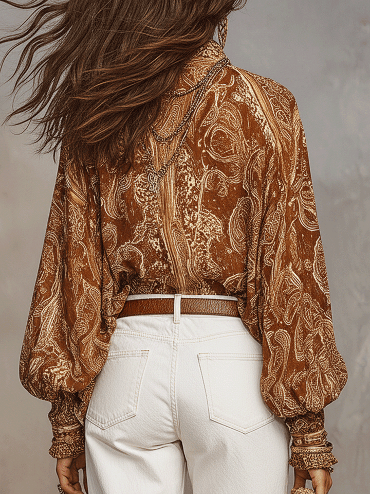 Nora | Bohemian Paisley Blouse