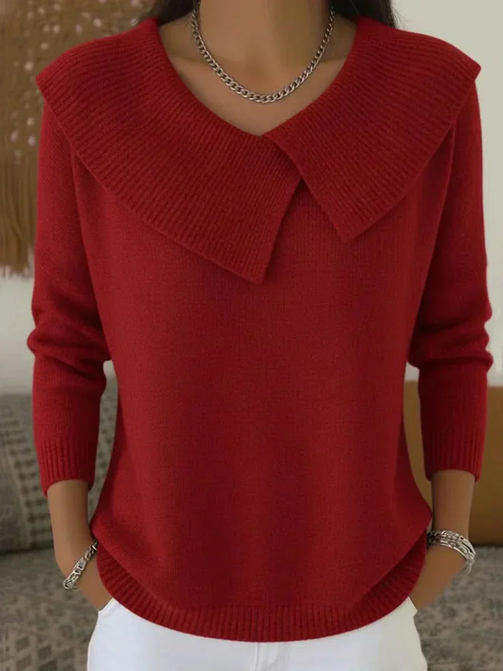 Shelby | Ribbed Collar Sweater