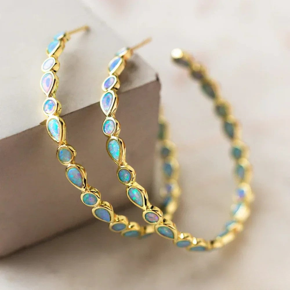 Claudette | Vintage Hoop Earrings